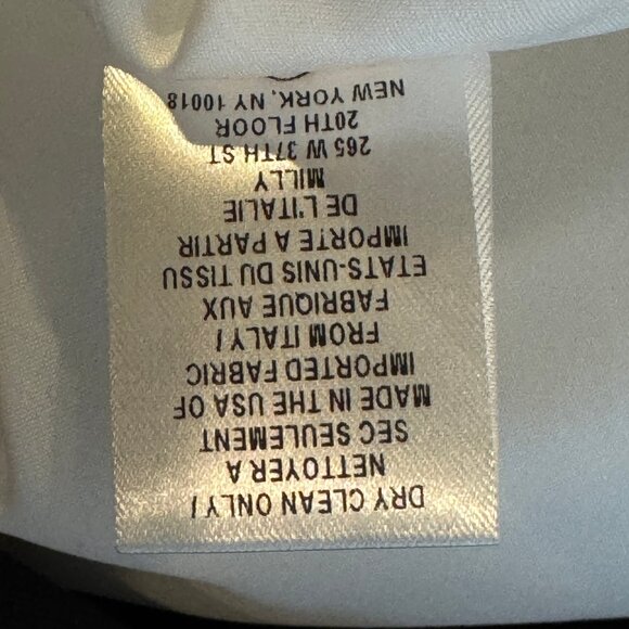 Like new! MILLY Cream and Black Hexagon Print Sleeveless Dress Size 6 - Picture 7 of 11